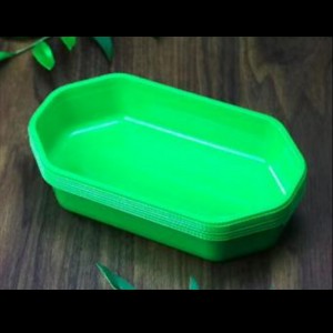 Värikäs hedelmäalusta ilman kannetta 200*110*35 mm Hgf-2010f Oranssi/vihreä/violetti